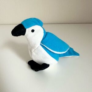 Rocket the Blue Jay Teenie Beanie McDonalds Vintage TY 1999 Plush Doll